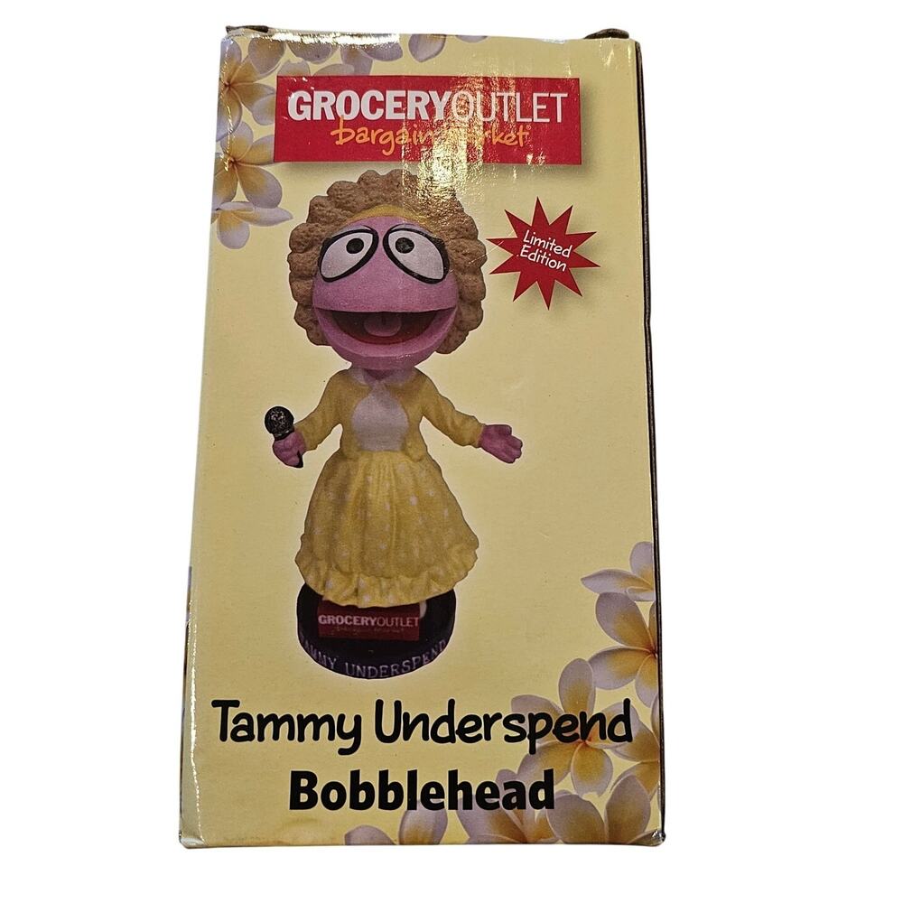 Grocery Outlet Bargain Market Bobblehead Tammy Underspend Limited 1st Edition